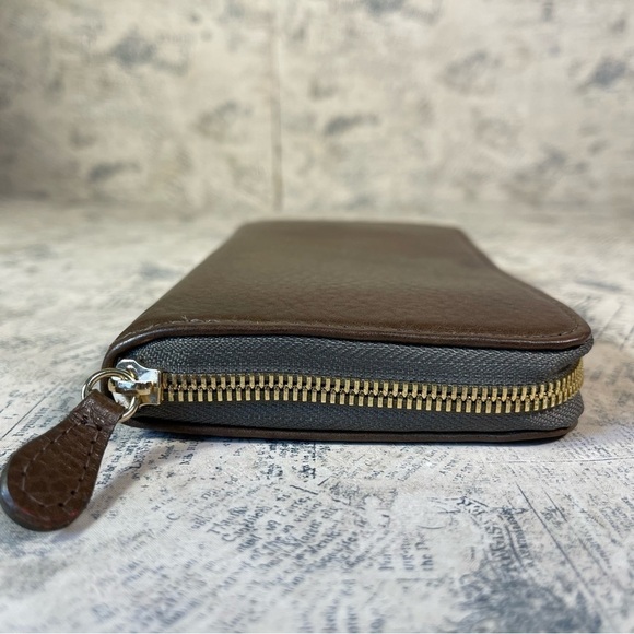 Neely Mack San Francisco zipper around brown leather wallet - Picture 4 of 12